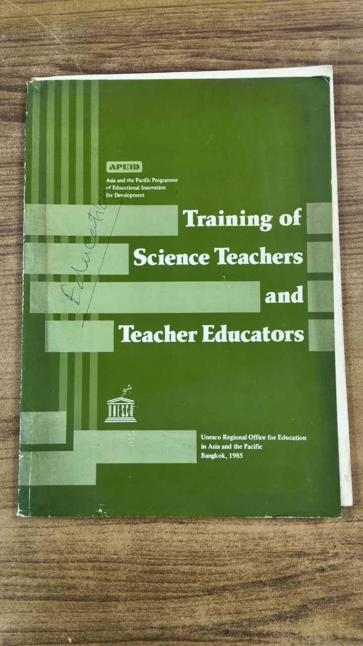 Training Of Science Teachers And Teacher Educators